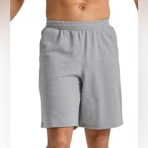 Men’s Hanes Original French Terry 9” Inseam At The Knee Drawstring Shorts XL